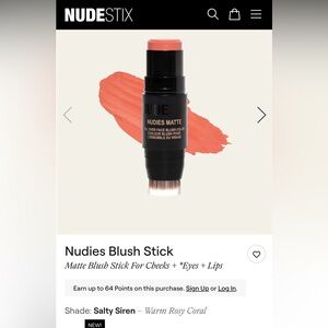 NUDESTIX MATTE All Over Face Blush Color- shade: Salt Siren |New/unused
